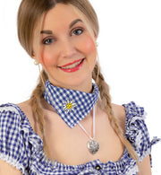 narrenwelt Kette Herz   ca. 54 cm Dirndl Halskette Herzkette Bayern Gaudi Wiesn Schmuck Accessoires