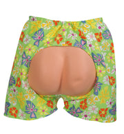 narrenwelt Kostüm Gag-Hose, nackter Hintern, bunt Party Jungesellenabschied Fasching Wiesn Accesssoires