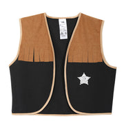 narrenwelt Kostüm Sheriff Weste Kinder inkl Sheriffstern 116 - 164