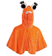 narrenwelt Cape Monster Halloween orange mit Kapuze Kinder Baby Kostüm Fasching Pannesamt GR: 98 + 104