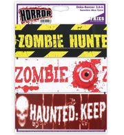 narrenwelt  Halloween Party Deko Zubehör Horror Zombie Absperrband 3 Stück 3,6m