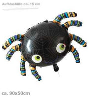narrenwelt Folienballon Spinne Halloween Motto Party KITA Luftballon  ca. 90 x 50 cm