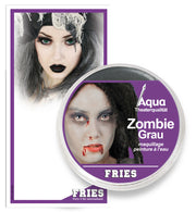 narrenwelt Aqua Schminke Zombie Zombiegrau SB Halloween Grusel Monster  15 gr.