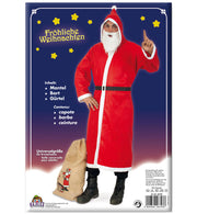 narrenwelt Nikolaus Mantel mit Kapuze und Gürtel Kostüm Nikolauskostüm Nikolausmantel Einheitsgröße Erwachsene