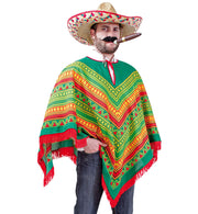 narrenwelt Poncho Rodrigo Mexikaner Gaucho Unisex Erwachsene XL
