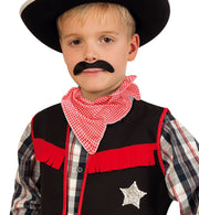 narrenwelt Cowboy  Tuch Dreiecktuch rot 50 x 50 x 70 cm Fasching Karneval Wilder Westen  Accessoires