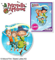 narrenwelt Blinkie blinkend 4 cm mit 5 LED`s inkl. Batterien Hexe Petronella Apfelmus Apfelhexe KITA Lizenz Accessoires