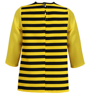 narrenwelt Kostüm Bienchen Biene Kleid Langarm mit Taschen 104 Baby Kleinkind Kinder-Kostüm Fasching