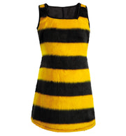 narrenwelt Kostüm Bienchen Biene Kleid PLÜSCH Baby -Kostüm Kinderkostüm Fasching Gr. 98 - 128