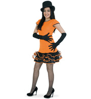 narrenwelt Kleid Missy Orange 152 PLÜSCH Mädchen Kostüm Teeny Line Mädchenkleid 1tlg.