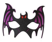 narrenwelt Halloween - Maske Halloweenmaske Fledermaus 3 Farben  Kinder und Erwachsene Augenmaske Fasching Accessoire