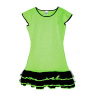 narrenwelt Kleid Missy Green 152 PLÜSCH Mädchen Kostüm Teeny Line Mädchenkleid 1tlg.