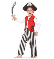 narrenwelt Kostüm Pirat 2 tlg. Weste + Hose Baby Kleinkind Kinder Gr. 86 - 128 Fasching Kinder-Kostüm