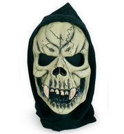 narrenwelt Geisterhaube Geister Maske mit Haube Naturkautschuk Halloween Modell: green Vampire Universalgröße Erwachsene