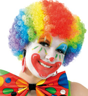 narrenwelt Perücke Rainbow Regenbogen bunt SE schwer entflammbar Clownperücke LGTBQ Party Accessoire Fasching Karneval Unisex Einheitsgröße