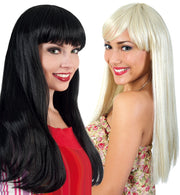 narrenwelt Perücke Lilo Haar blond lang glatt mit geradem Pony SE -schwer entflammbar- PB Kostüm Accessoire