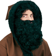 narrenwelt Ruprecht Perücke schwarz 2 tlg.  mit Bart Nikolaus Weihnachten Kostüm Accessoire