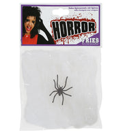 narrenwelt Spinnennetz groß mit 1 Spinne Halloween ca. 20 Gramm