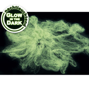 narrenwelt Spinnennetz groß mit 1 Spinne nachtleuchtend GID  Halloween ca. 20 Gramm