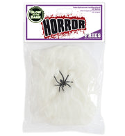 narrenwelt Spinnennetz groß mit 1 Spinne nachtleuchtend GID  Halloween ca. 20 Gramm