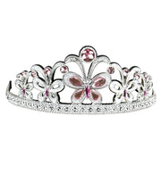 narrenwelt Diadem SCHMETTERLING silber mit rosa Schmucksteinen Prinzessin Elfe Fee Königin