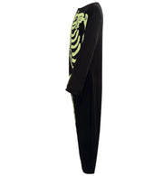 narrenwelt Kostüm Overall Skelett Skull nachtleuchtend GID 1tlg  Halloween Kinder Gespenst Horror KIDS Kostüm