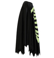narrenwelt Kostüm Umhang nachtleuchtend GID Skelett 1tlg   Halloween Kinder Gespenst  Gr. 128/140 - 152/164
