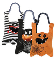 narrenwelt Halloween Tasche groß ca. 40 x 23 x 1 cm Halloweentasche mit Aufdruck schwarz Kostüm Accessoire