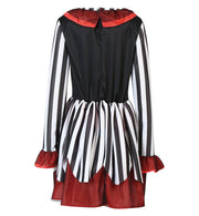 narrenwelt Kostüm Horror Clown Kleid Horrorclownkleid Halloween Horrorclown* in  Mächen Gr. 128 - 164