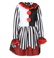 narrenwelt Kostüm Horror Clown Kleid Horrorclownkleid Halloween Horrorclown* in  Mächen Gr. 128 - 164