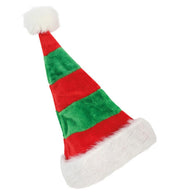 narrenwelt Nikolausmütze rot/grün Plüsch mit Bommel Nikolaus Mütze Weihnachtsmütze Einheitsgröße Fries Nikolausmütze Rot-Grün