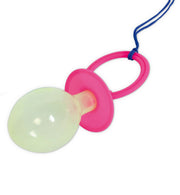 narrenwelt Schnuller mit Schnur zum Umhängen  blau oder rosa Fasching Karenveal  Kostüm Accessoires