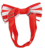 narrenwelt Schleife rot/weiss ca. 12 cm Fasching Party Accessoires Karneval Köln
