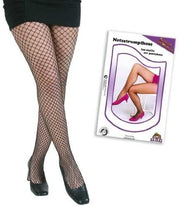 narrenwelt Netzstrumpfhose grobmaschig schwarz Strumpfhose Universalgröße