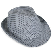 narrenwelt Hut mit Nadelstreifen Trilby Gangster Herrenhut Gr. 58cm in 3 Farben