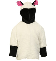 narrenwelt Kostüm Schäfchen Kind Oberteil mit Kapuze Ohren Schaf Kinderkostüm Gr 86 + 98