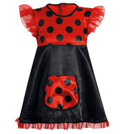 narrenwelt Kostüm Marienkäfer Kind Käferchen Kleid Fasching Kinder - Kostüm Gr: 86 - 104