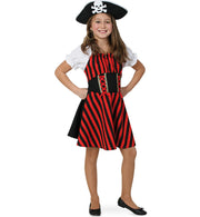 narrenwelt Kostüm Piratin Royal Pirate Girl Kind Kleid Mädchen Fasching Kinder-Kostüm 104 -164