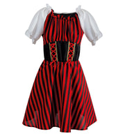 narrenwelt Kostüm Piratin Royal Pirate Girl Kind Kleid Mädchen Fasching Kinder-Kostüm 104 -164