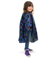 narrenwelt Kostüm Cape Zauberer Umhang Kleinkind  Gr 104-116