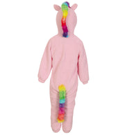 narrenwelt Kostüm Pony Overall rosa Pferdchen Flauschi Kinderkostüm Regenbogen Pferd Mädchen 104 SALE