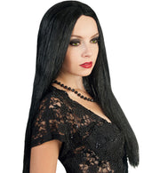 narrenwelt Perücke Vamp schwarz Langhaar Fasching Karneval Horror Halloween