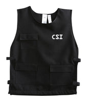 narrenwelt Kostüm Weste CSI  Polizei - Weste Fasching Kinder-Kostüm Gr. 140 - 164