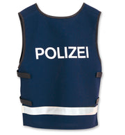 narrenwelt Polizei Weste blau mit Klettverschluss Kinder Spielweste Polizist Polizeiweste 116 - 152