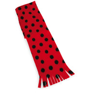 narrenwelt Schal rot Marienkäfer Plüsch  Accessoire Fasching Tier Kostüm