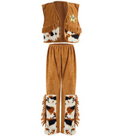 narrenwelt Kostüm Cowboy Jack 2tlg. Weste + Hose Gr. 116 - 140