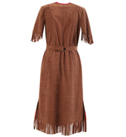 narrenwelt Kostüm Indianerin MATATI 1tlg Damen Kleid mit Schürze Damenkostüm Fasching Gr. 38 - 48