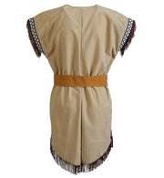 narrenwelt Kostüm Indianerin HELLER STERN Kleid mit Gürtel Indianer*in Damen Kostüm Gr 38 - 50