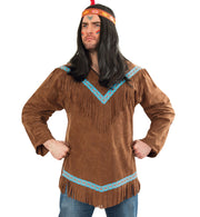 narrenwelt Kostüm Indianer Oberteil Unisex  Fasching Gr M + XL