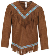 narrenwelt Kostüm Indianer Oberteil Unisex  Fasching Gr M + XL